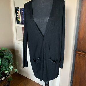 Banana Republic Oversized Black‎ Cardigan